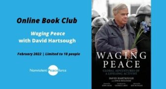 David Hartsough Waging Peace book club invitation