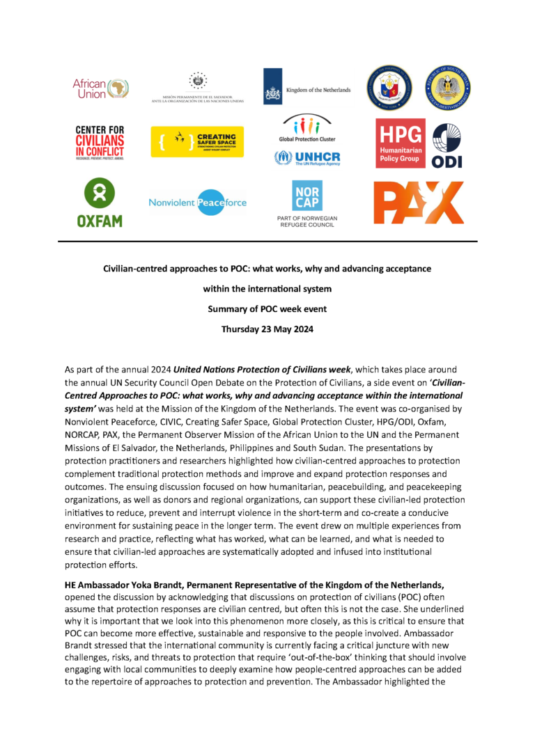 Cover of report summary