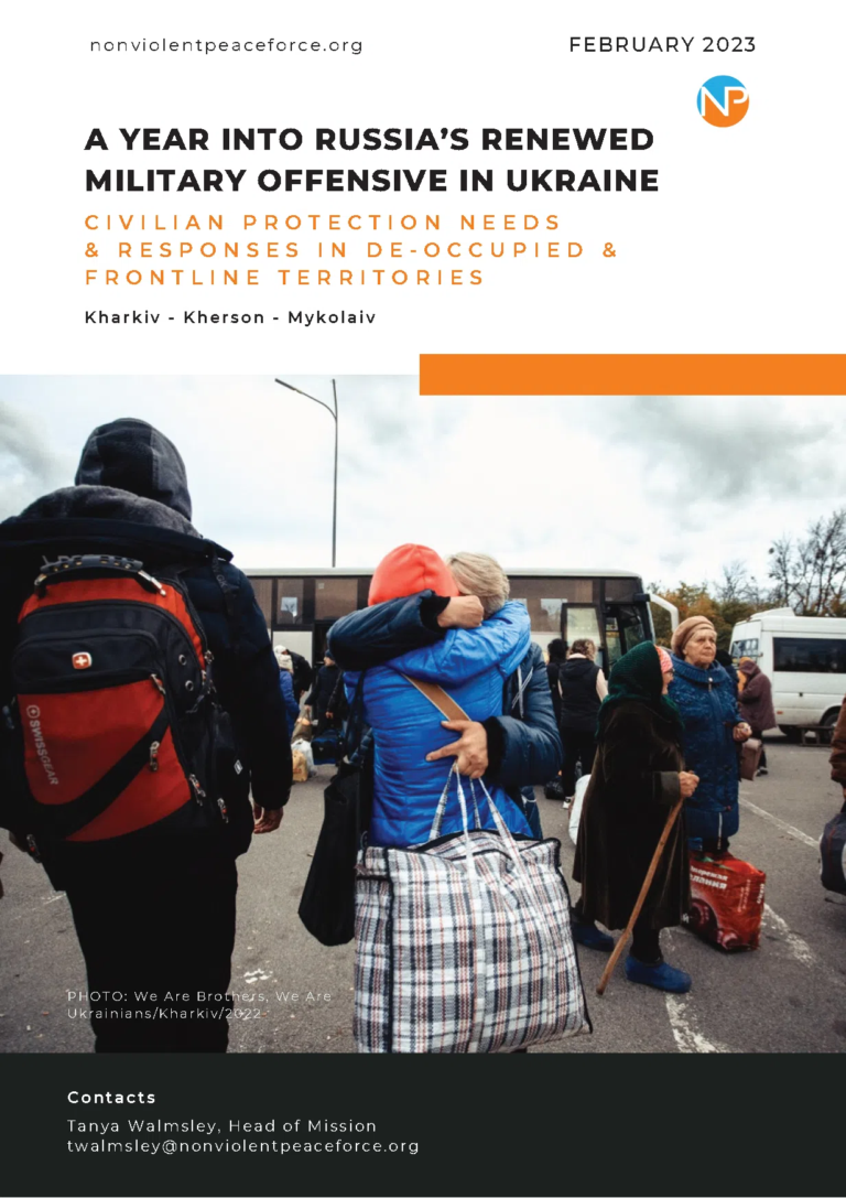 A Year Into Russia’s Renewed Military Offensive in Ukraine: Civilian Protection Needs & Responses in De-Occupied & Frontline Territories