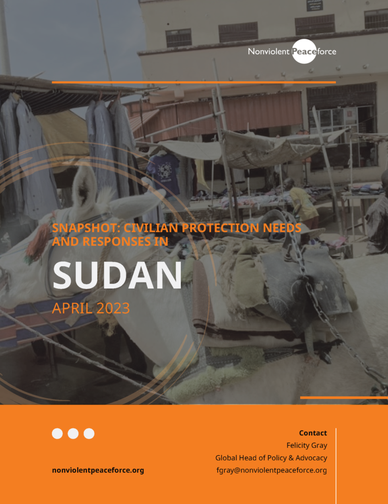 Snapshot: Civilian Protection Needs and Responses in Sudan