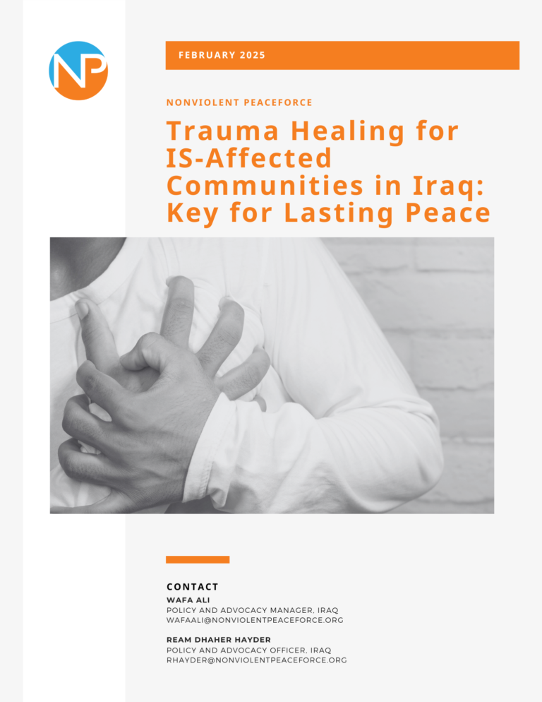 cover page: Trauma Healing for IS-Affected Communities in Iraq Key for Lasting Peace