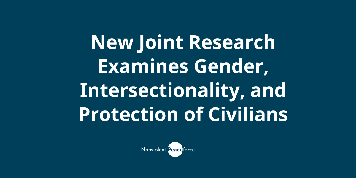 New Joint Research Examines Gender, Intersectionality, and Protection of Civilians